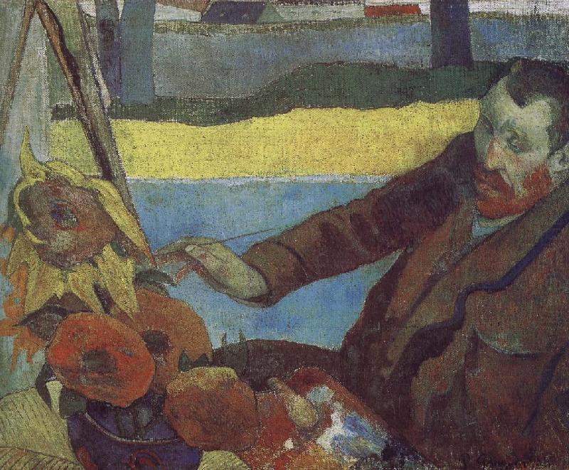 Van Gogh painting of sunflowers, Paul Gauguin